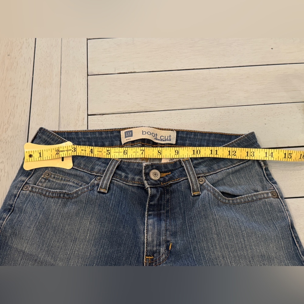 GAP | Y2K Boot Cut Stretch Denim Jeans Sz 2 - Picture 6 of 7